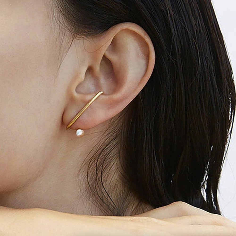 Katkim Crescendo Flare Pearl Earrings